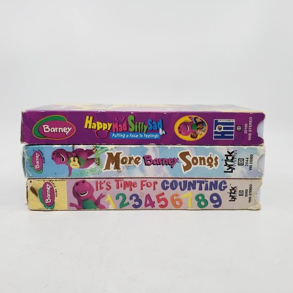 Barney VHS Tapes Kids Educational Lessons Feelings/Counting/Sing-along Lot of 3 - Picture 11 of 11